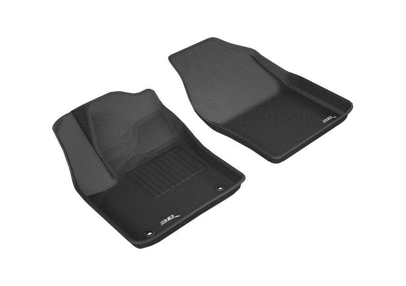 Toyota C-HR Floor Mats - Front - 3D MAXpider - Kagu Series - Black - `18-`19 Toyota C-HR Floor Mats - Front - 3D MAXpider - Kagu Series - Black - `18-`19